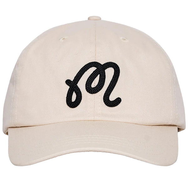 Malbon Golf-M Script Chainstitch Painters Hat キャップ 帽子 Malbon Golf M Script Chainstitch Painters Hat in Gold | FWRD