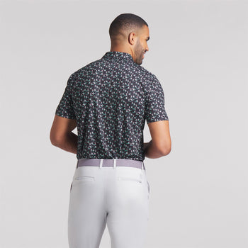 MATTR Paradise Polo Black/Aquatic