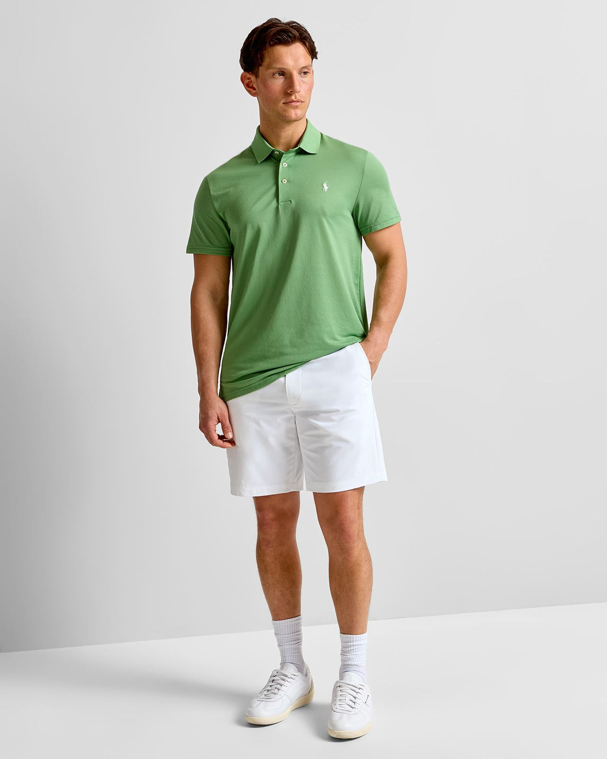 RLX Tailored Fit Tour Pique Polo Outback Green