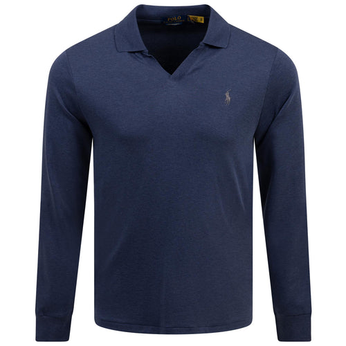 Polo Golf Slim Fit LS Cotton Polo Spring Navy - AW24