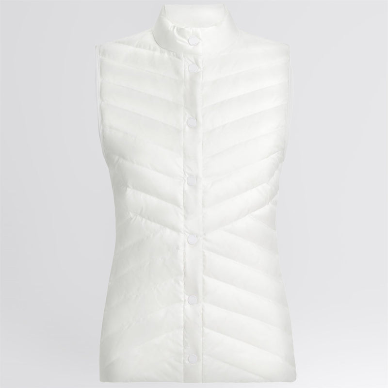 Down Quilted Taffeta Tech Gilet Snow