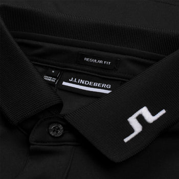 Heath Regular Fit TX Jersey Polo Black