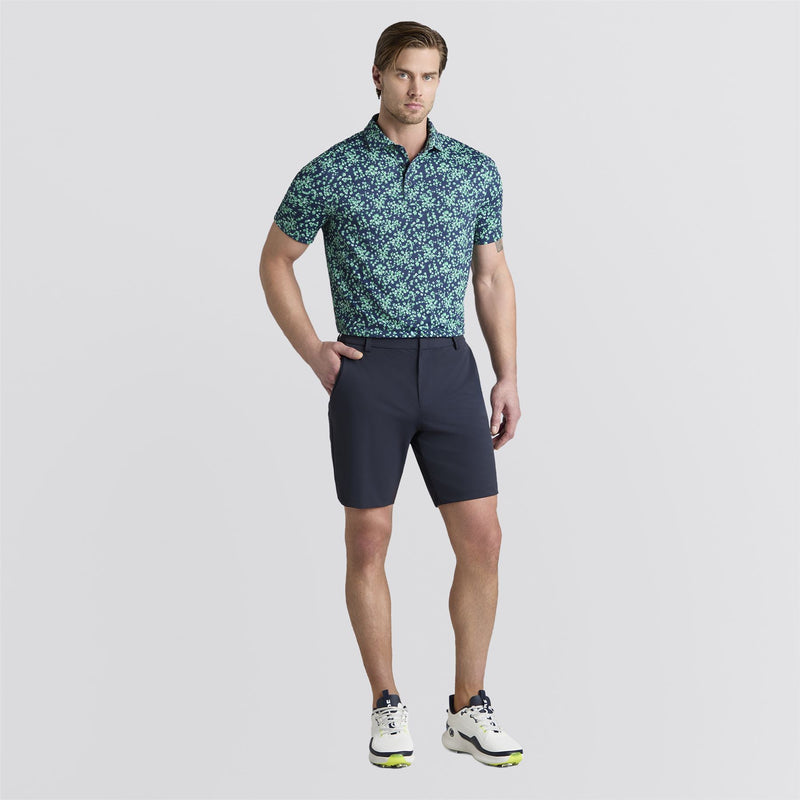Floral Print Tech Jersey Polo