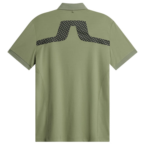 KV Print Regular Fit Polo Tour Geo Olive - SS25