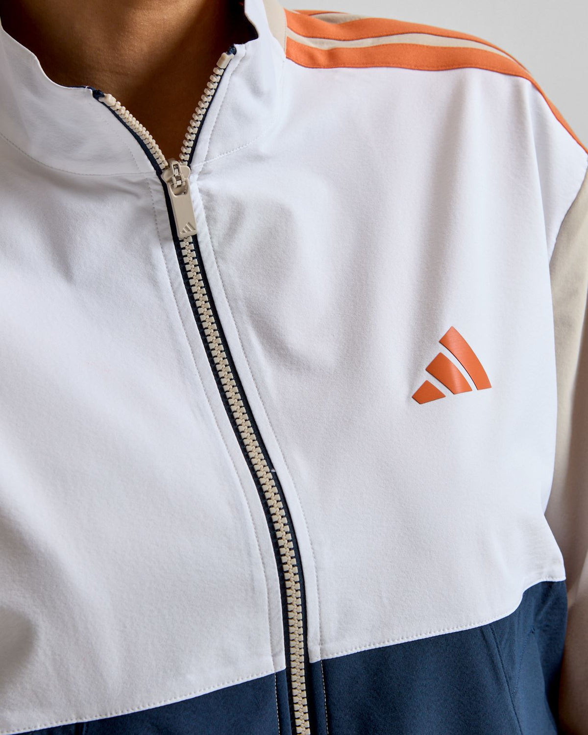 Beyond The Course Colour Block Twistweave Full Zip Jacket Collegiate Navy