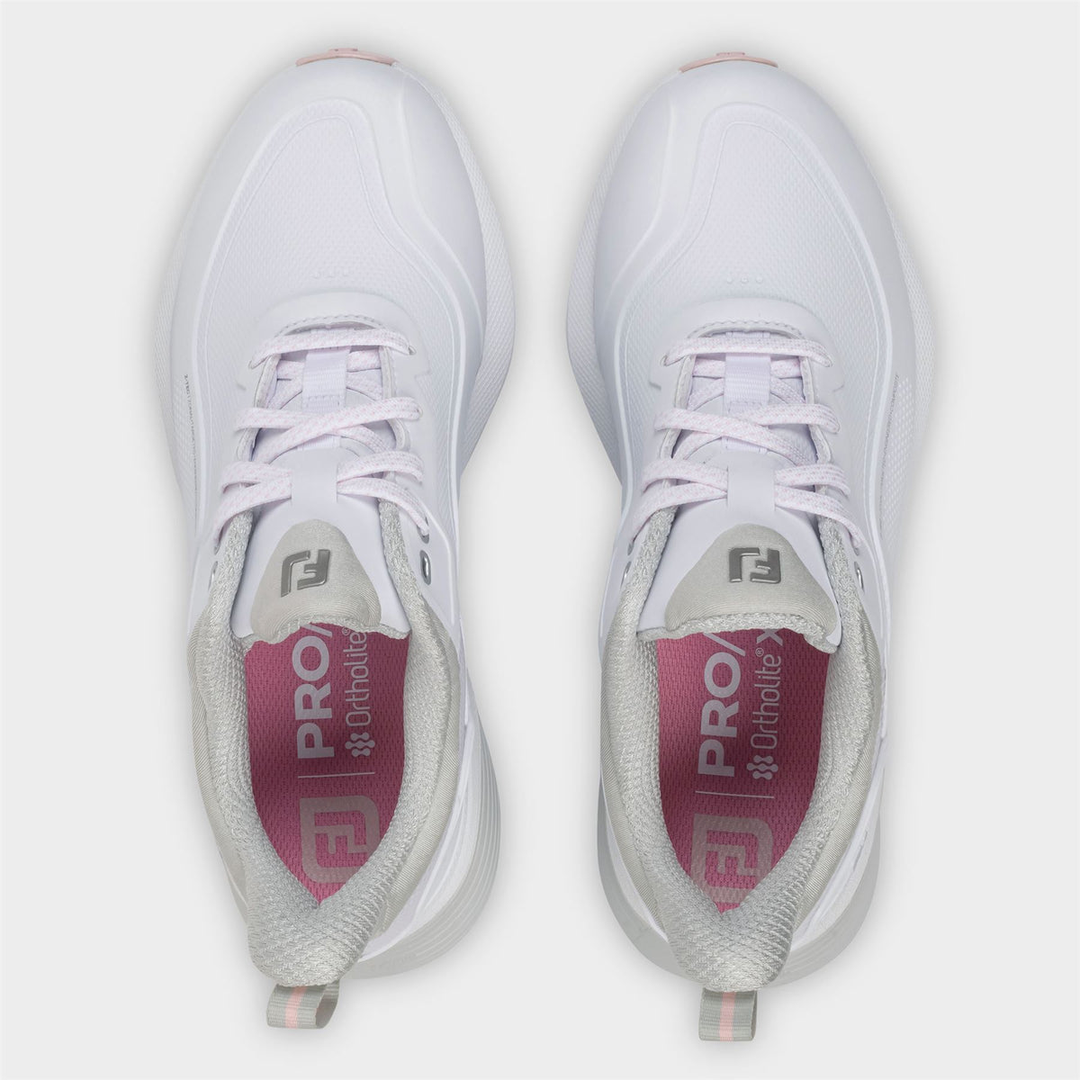 Pro Spikeless Wide Golf Shoes White/Grey