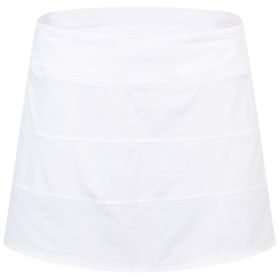 Womens Pace Rival Mid Rise 14 Inch Skirt White - SS24