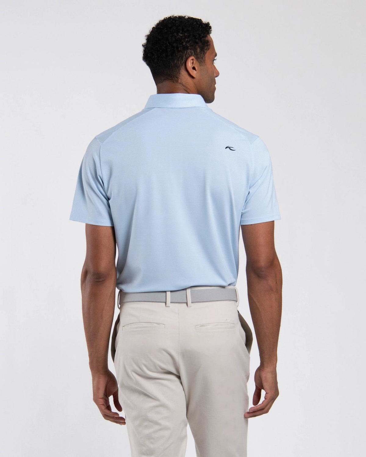 Lee Stripe Polo Vapor Blue/White