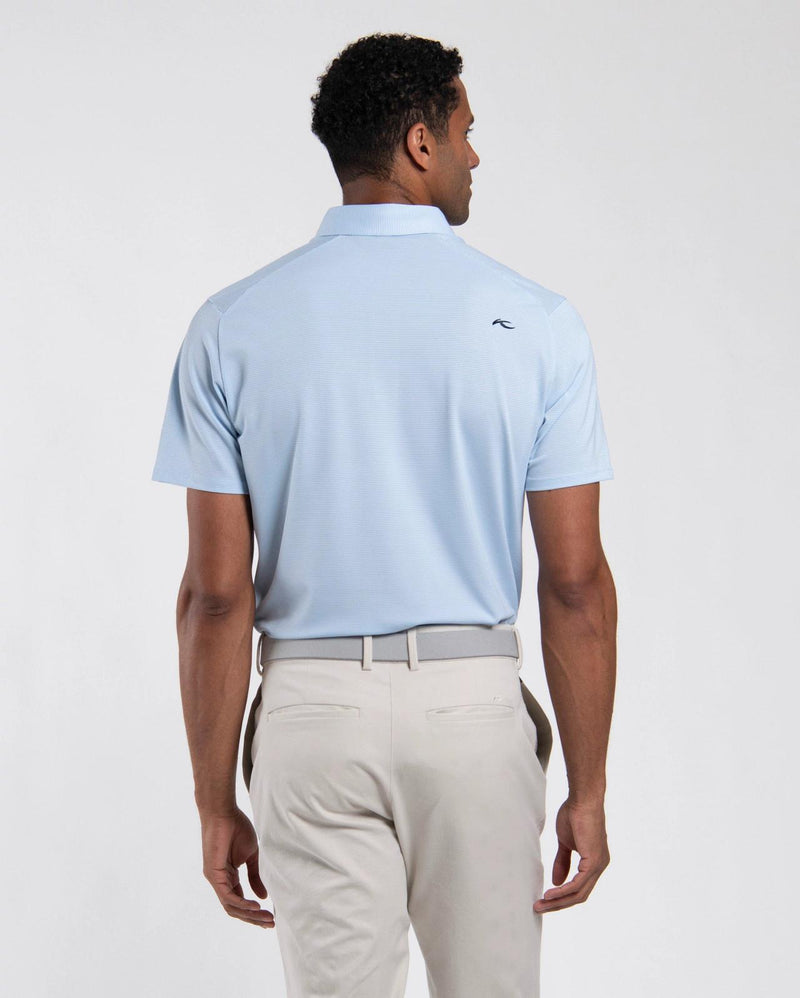 Lee Stripe Polo Vapor Blue/White