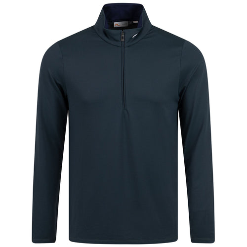 Ashton Regular Fit Half Zip Mid Layer Evergreen/Atlanta Blue