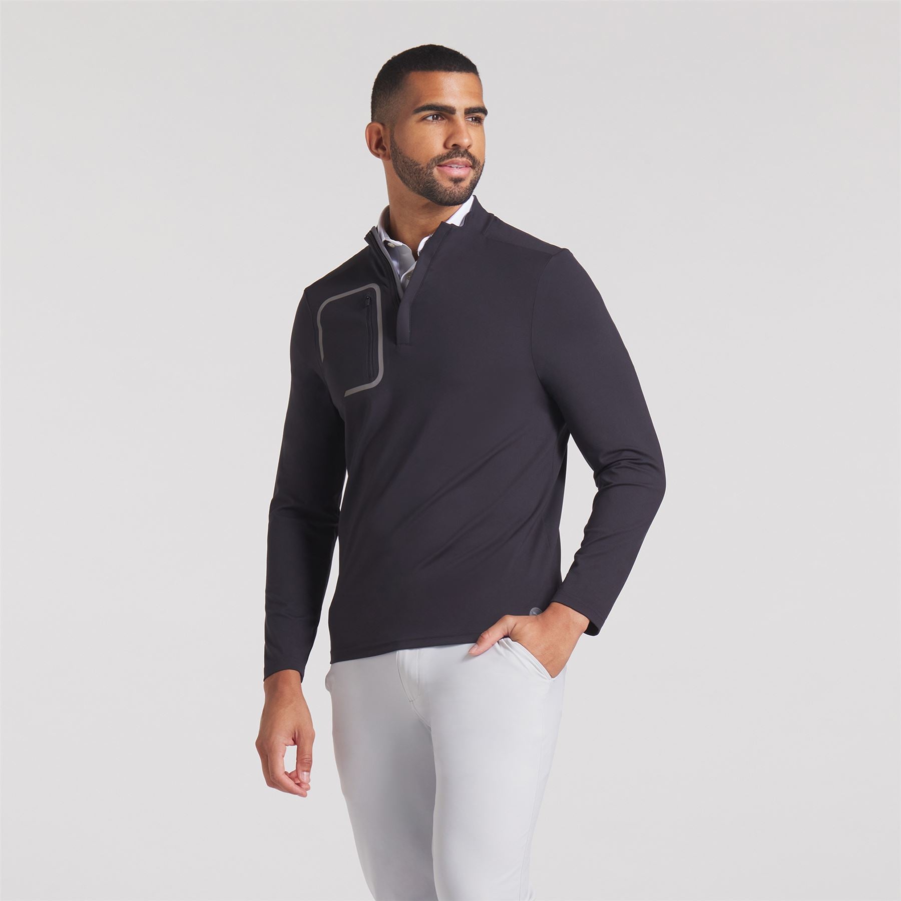 Cloudspun Tech Quarter Zip Puma Black