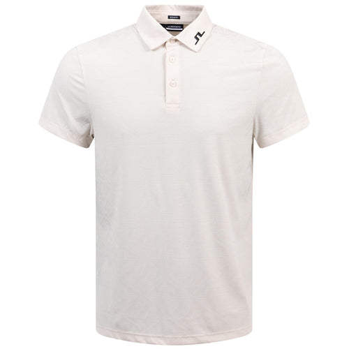 Bison Regular Jacquard Polo Moonbeam - AW24