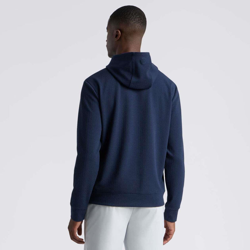Pebble Quilted Hoodie Twilight