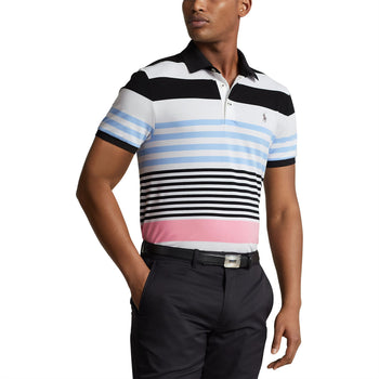 RLX Tailored Fit Block Stripe Polo Black Multi