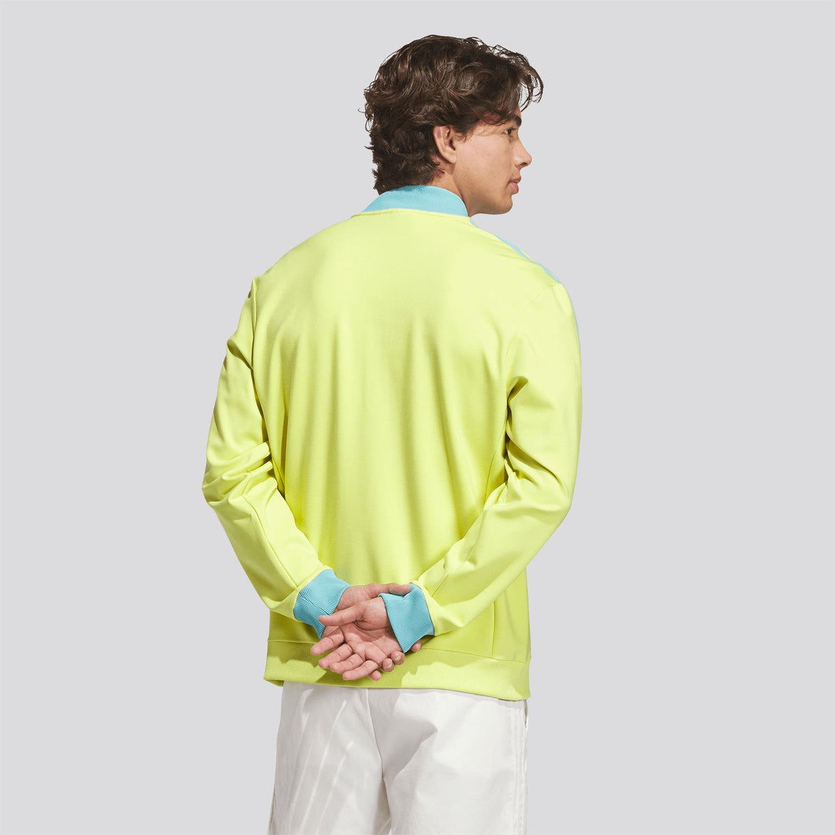 adidas Originals 3-Stripe Quarter Zip - side profile showing 3-Stripes detailing