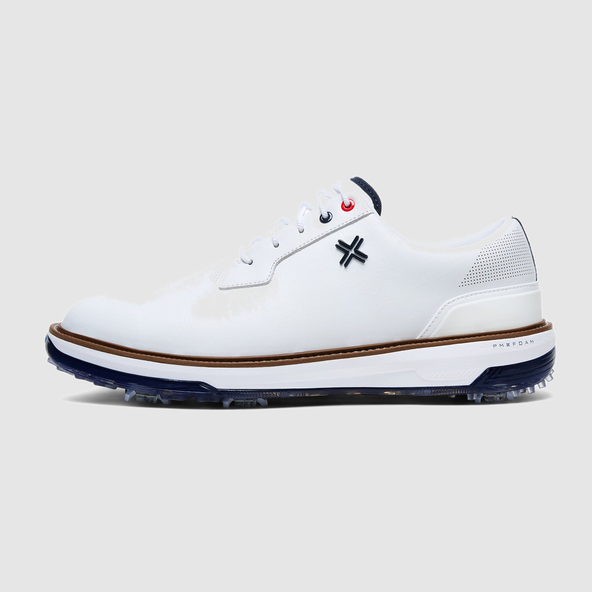 Reserve Classic Tour RS Spiked Golf Shoes White/Navy