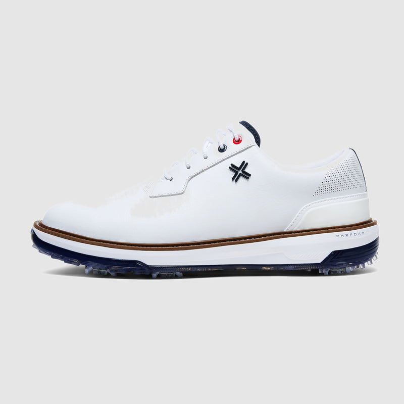 Reserve Classic Tour RS Spiked Golf Shoes White/Navy