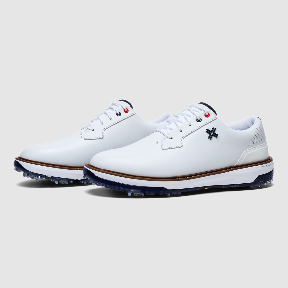 Reserve Classic Tour RS Spiked Golf Shoes White/Navy