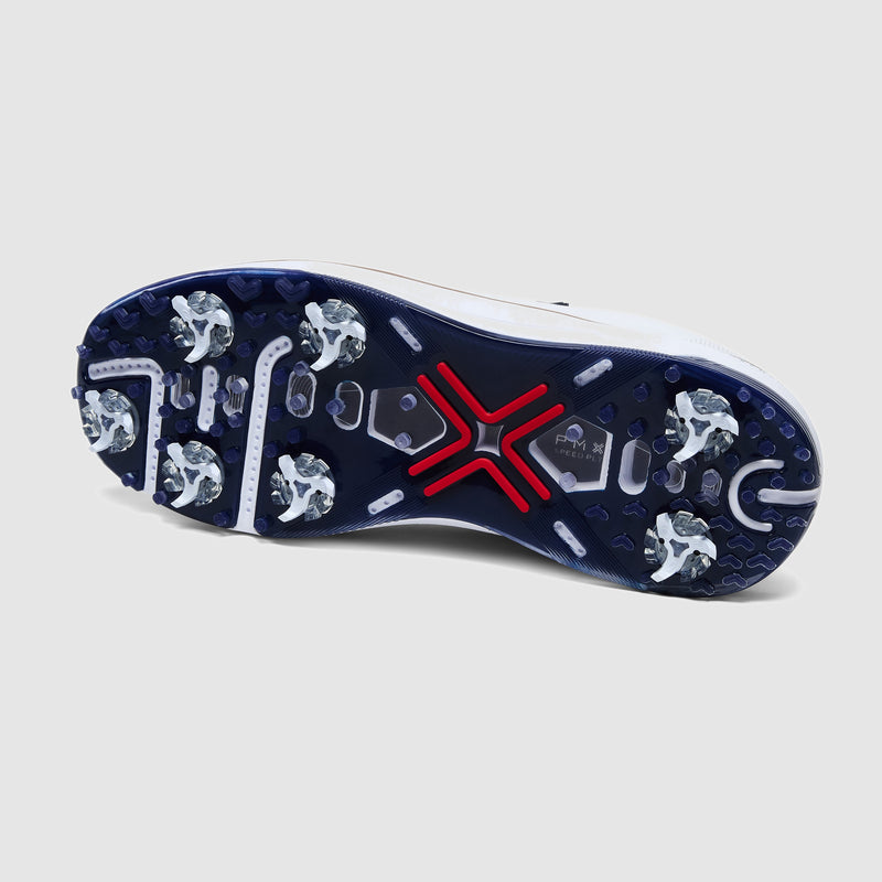 Reserve Classic Tour RS Spiked Golf Shoes White/Navy