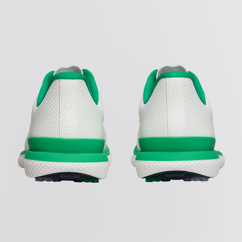 Gallivan2R Perforated Kiltie Spikeless Golf Shoe Snow/Clover