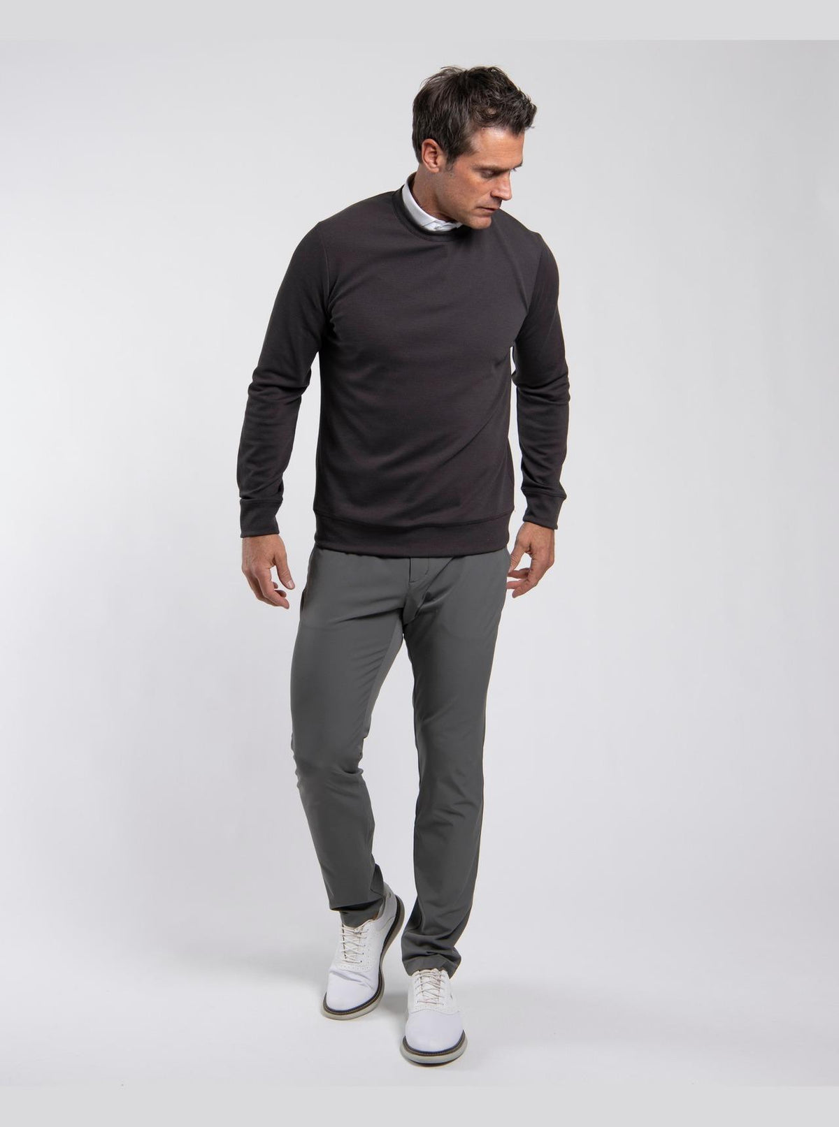 Essentials Crew Neck Espresso/Black