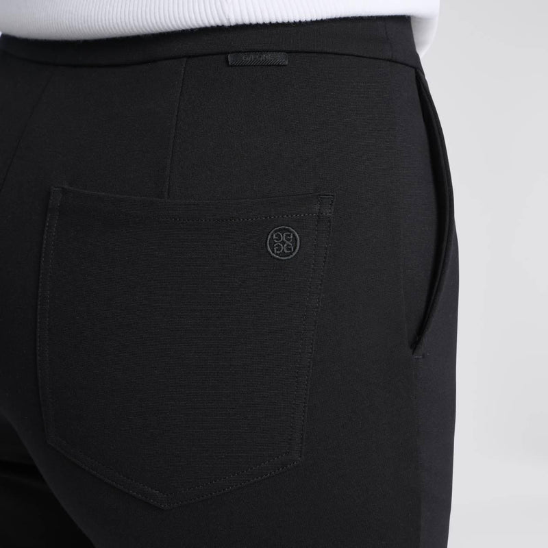 Ponte Slim Fit Trousers Onyx