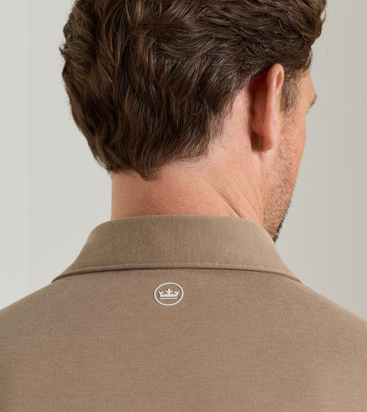 Albatross Cotton Blend Pique Polo Light Mocha