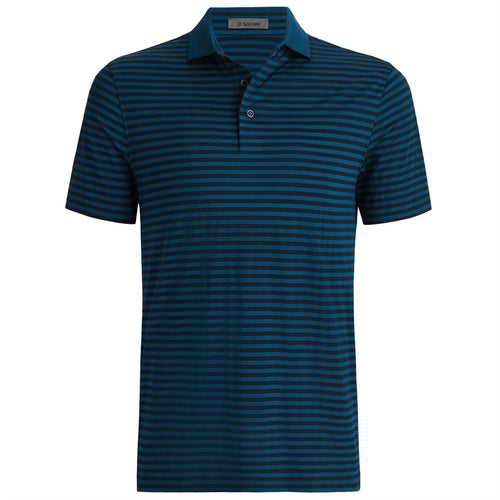 Perforated Stripe Tech Jersey Polo Twilight - AW24