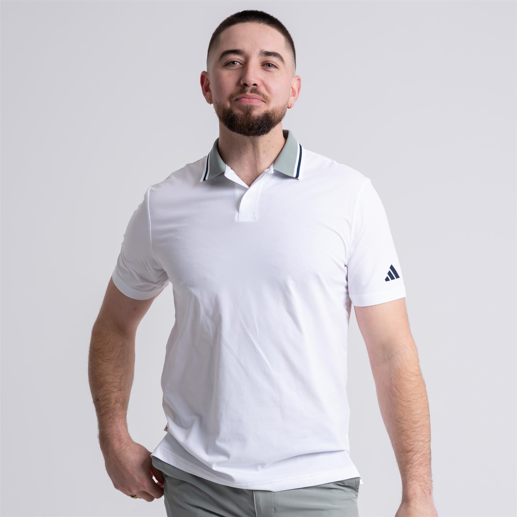 Beyond The Course Twistknit Polo White