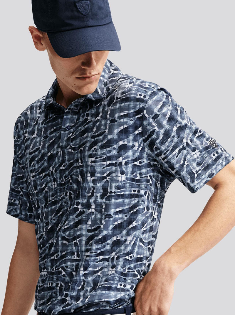 Dri-FIT Par 5 Tartan Camo Polo Diffused Blue