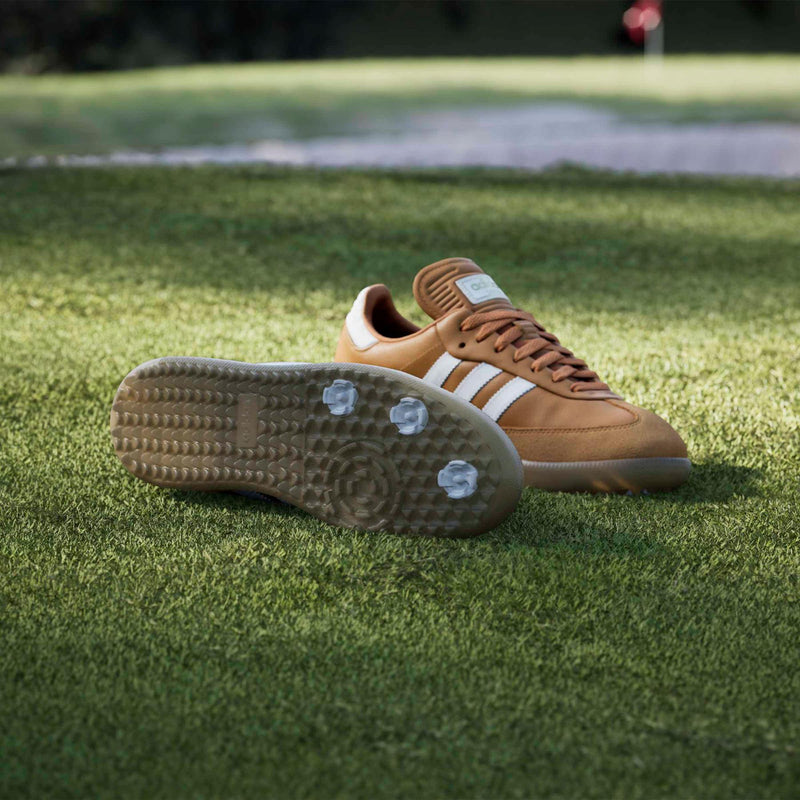 Samba Spikeless Golf Shoes Rustic Orange/Footwear White/Gum