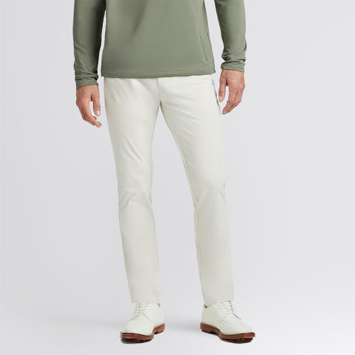 Vier-Wege-Stretch-Hose mit schmalem Bein, Steinbeige – SS24