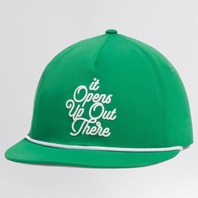 Drive 5-Panel Snapback Hat Team Green/White