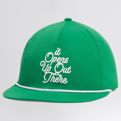 Drive 5-Panel Snapback Hat Team Green/White