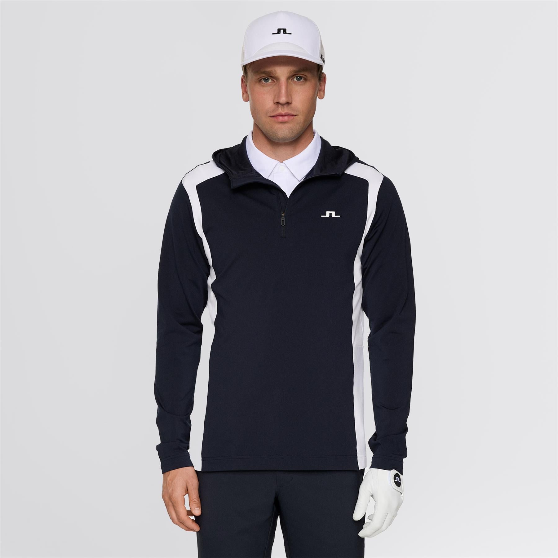 Lukas Quarter Zip Hoodie JL Navy