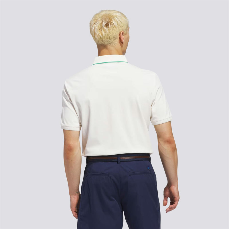 Originals Twistknit Trefoil Polo Chalk White/Court Green