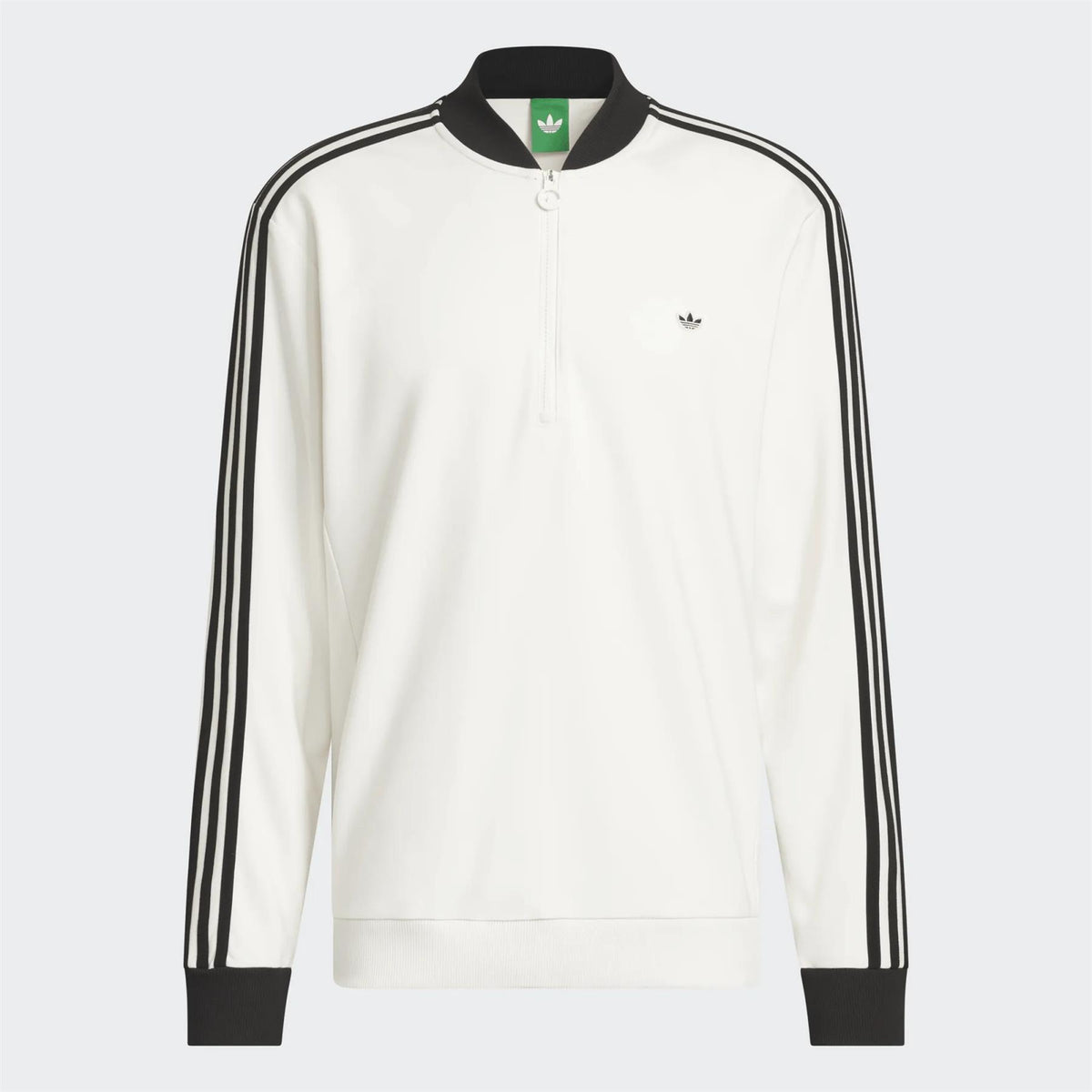 Originals 3-Stripe Quarter Zip Chalk White/Black