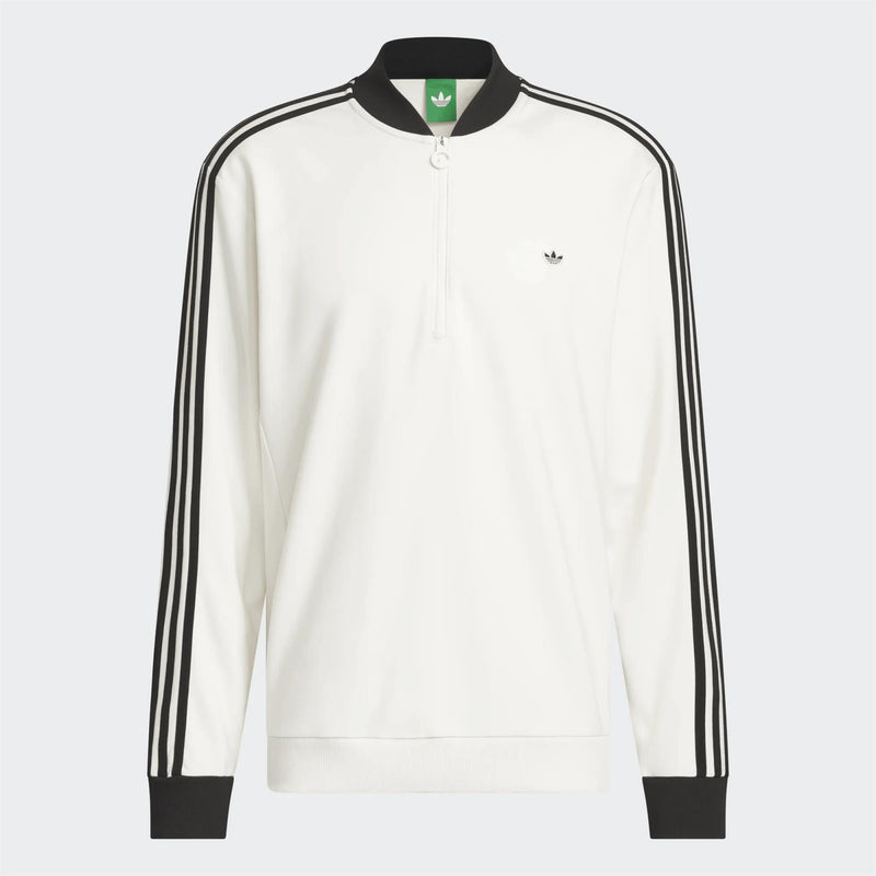 Originals 3-Stripe Quarter Zip Chalk White/Black
