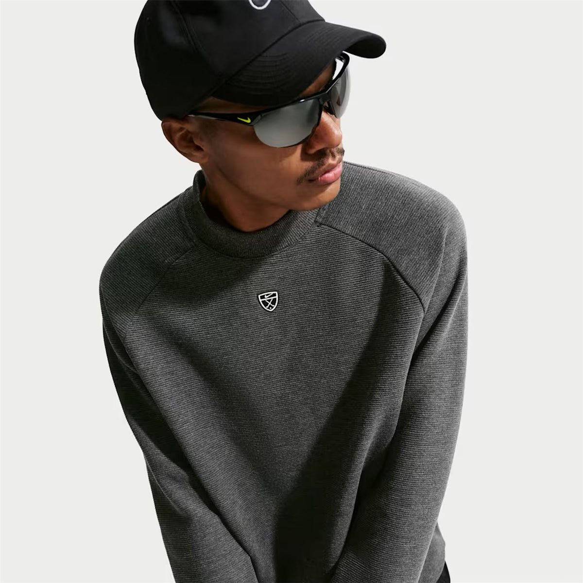 Therma-FIT Par 5 Crew Neck Black/White