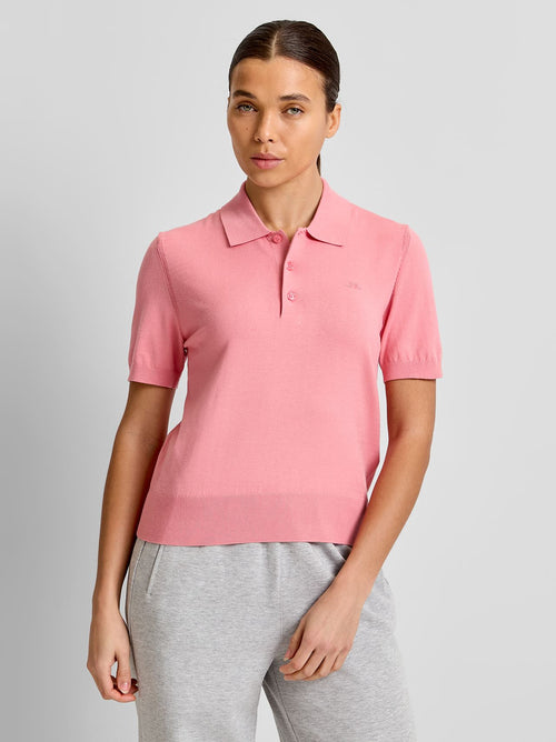 Blake Knit Polo Flamingo Plume