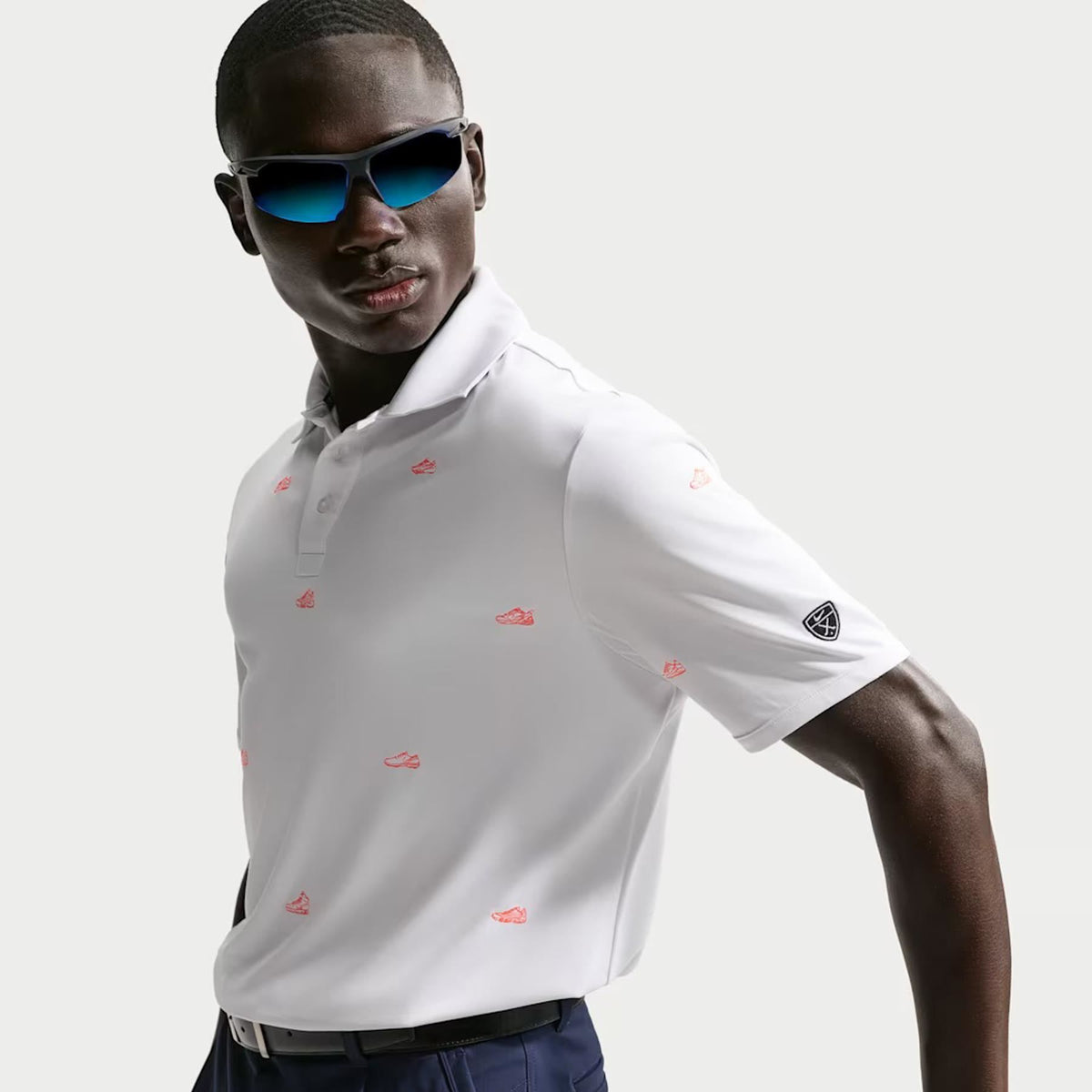 Dri-FIT Par 5 Polo Pacific White/Hot Lava