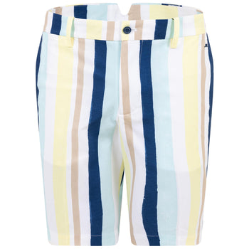 Tim High Vent Print Shorts Painted Stripe Wax Yellow