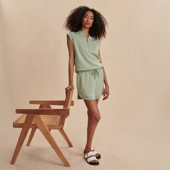 Loretta Half-Zip SL Sweat Snow Sage