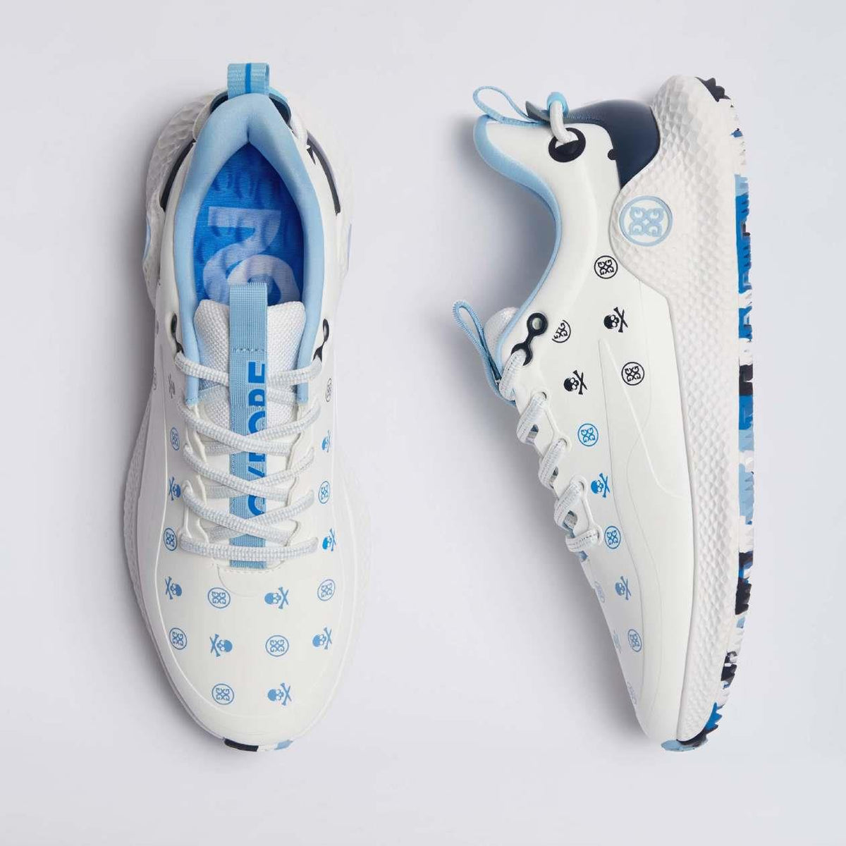 MG4+ O2 Printed Gradient Skull And Tees Spikeless Golf Shoes Snow/Multi