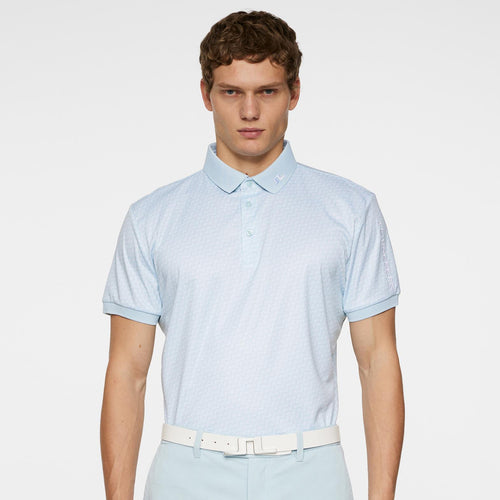 Tour Tech Print Polo Shadow Bridge Winter Sky
