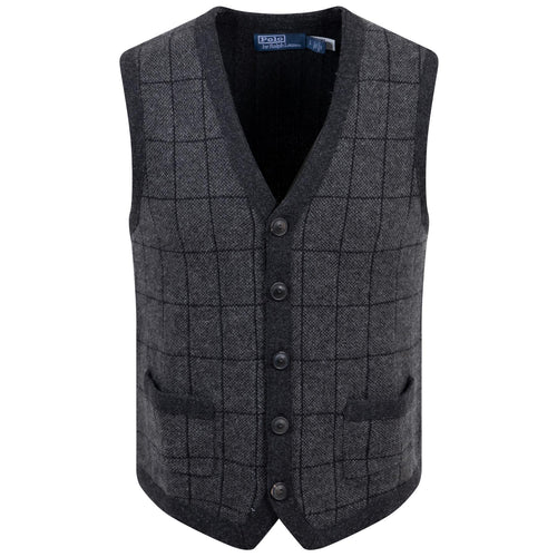 Polo Golf Cashmere Blend Gilet Charcoal Combo - AW23