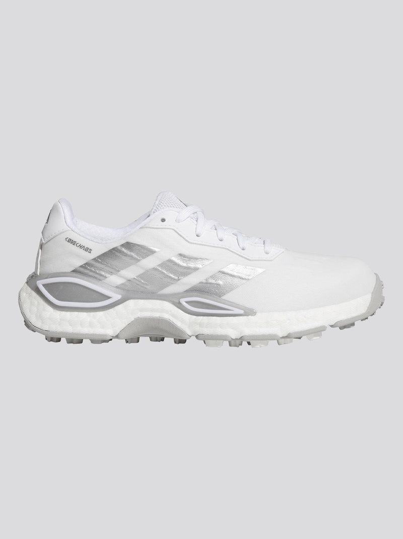 adidas Codechaos 27 Spikeless Golf Shoes in Footwear White/Silver Met/Grey Two - main product view