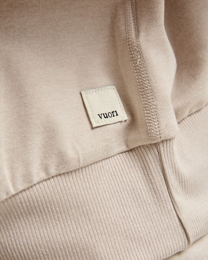 Halo Modern Full Zip Hoodie Ecru Heather