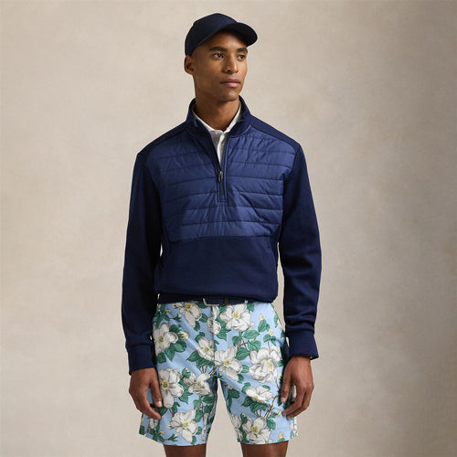 RLX Half Zip Performance Wool Hybrid Jacket Refined Navy