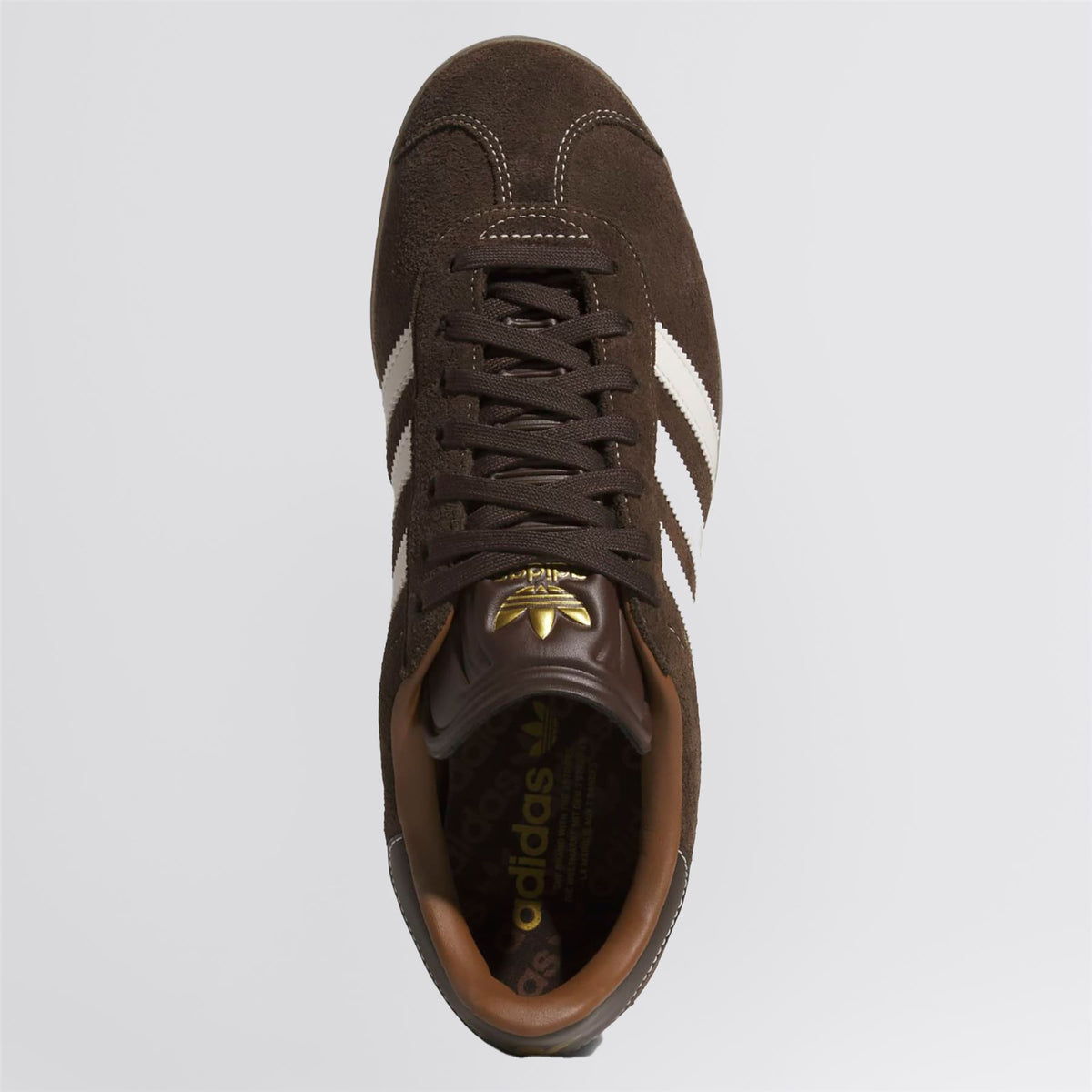adidas Originals Gazelle Spikeless Golf Shoes Dark Brown/Chalk White